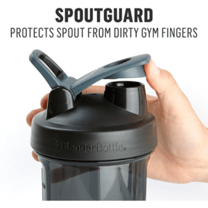 BlenderBottle ProStak System with 22-Ounce Bottle and Twist-Lock Storage, Marine - Image 4