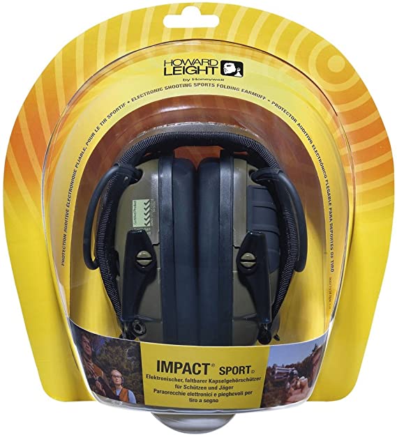 Howard Leight by Honeywell Impact Sport Sound Amplification Electronic  Shooting Earmuff Tactical Trading