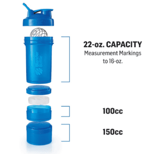 BlenderBottle ProStak System with 22-Ounce Bottle and Twist-Lock Storage, Marine - Image 6