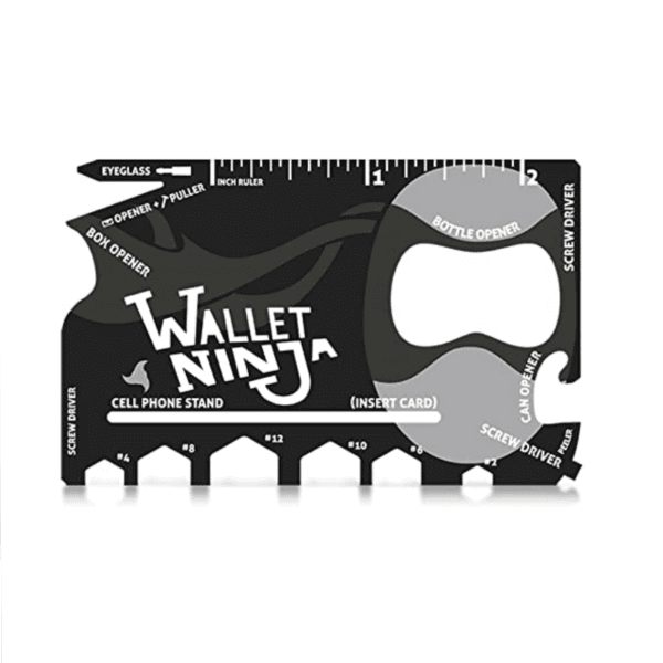 Wallet Ninja- 18 in 1 Credit Card Sized Multitool - Tactical Trading