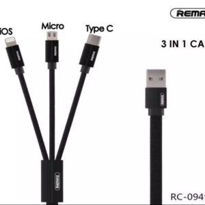 REMAX Three-in-One Data Cable RC-094TH Original - Image 3
