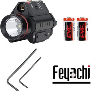 Feyachi LF-38 Red Laser Flashlight Combo 200 Lumen Weapon Light with Picatinny Rail Mount - Image 3
