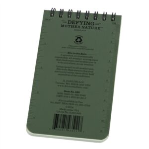 Rite in the Rain 935 All-Weather Universal Spiral Notebook, Green, 3" x 5 - Image 2