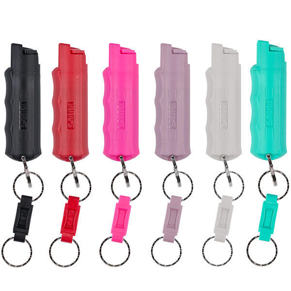 SABRE RED Pepper Spray Keychain with Quick Release Key Ring