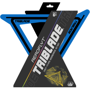 Goliath Sports Aeroflyt Triblade Blue Fast Flying Boomerang Action
