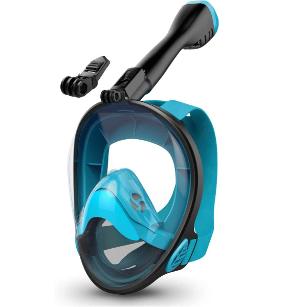 Aegend Full Face Snorkel, 180°panoramic Larger View Snorkel Set Anti 