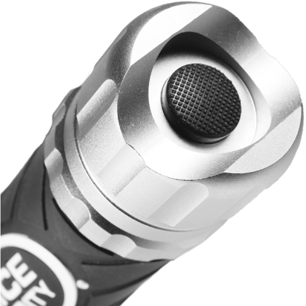 Police Security - 1800 Lumen Elite LED Flashlight - Silver-