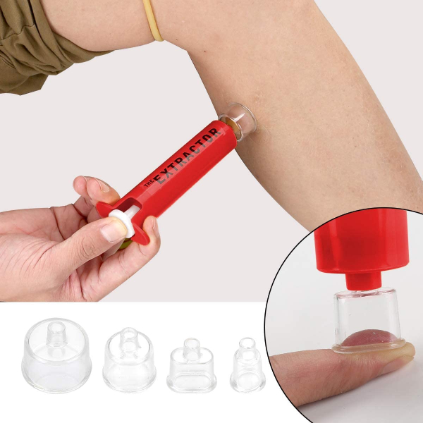 Snake Bite Kit, Bee Sting Kit, Emergency First Aid Supplies, Venom Extractor Suction Pump, Bite and Sting First Aid for Hiking, Backpacking and Camping