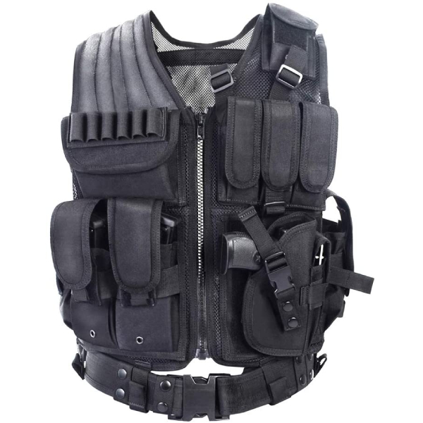 YAKEDA Tactical Vest Outdoor Ultra-Light Breathable Combat Training Vest  Adjustable for Adults 600D Encryption Polyester-VT-1063 - Tactical Trading