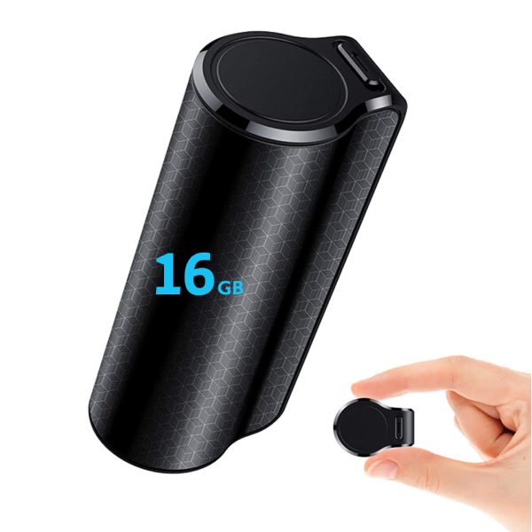 Mini Voice Activated Recorder, 16GB Super Long 500 Hours Recording Capacity, 365 Standby Battery, Audio Sound Recording Continuous Listening Device with Strong Magnetic (Black-70 16GB)