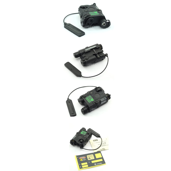 AIRSOFT PEQ 15 LASER LIGHT TORCH IR PRESSURE PAD RIS 20 RAIL