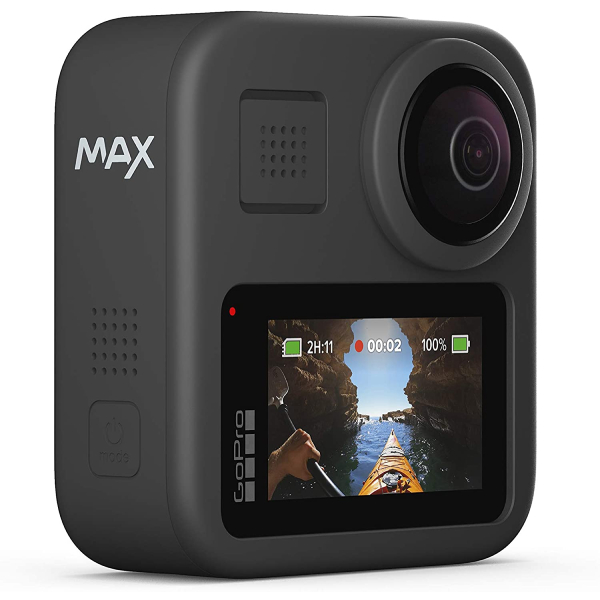 GoPro MAX — Waterproof 360 + Traditional Camera with Touch Screen Spherical 5.6K30 HD Video 16.6MP 360 Photos 1080p Live Streaming Stabilization