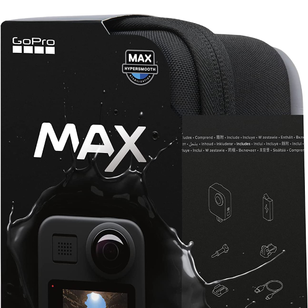 GoPro MAX — Waterproof 360 + Traditional Camera with Touch Screen Spherical 5.6K30 HD Video 16.6MP 360 Photos 1080p Live Streaming Stabilization