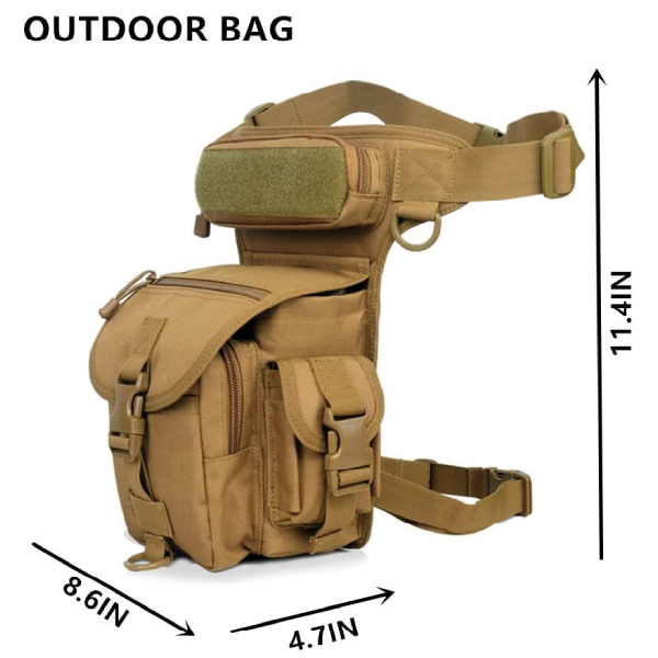Men's Military Camouflage Drop Leg Bag - Tactical Trading
