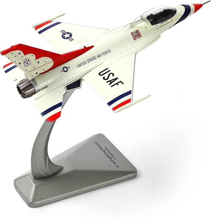 F-16C Thunderbird Diecast Jet – 1:100 USAF Model Aircraft