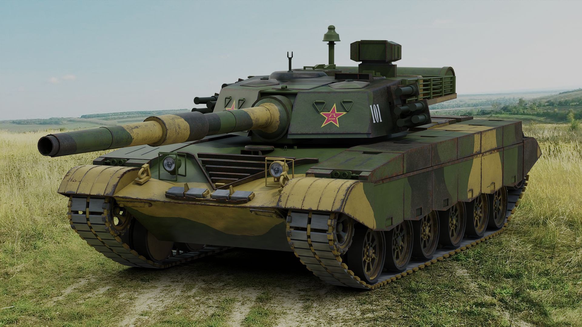 Type 98A Main Battle Tank Model – 1:72 Diecast Military Collectible